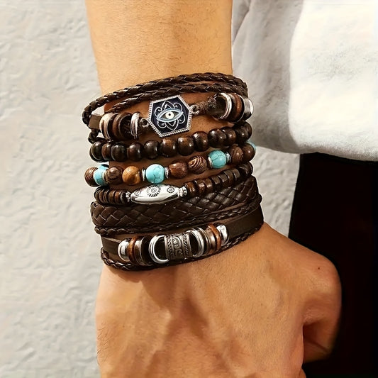 🧔♂️ Lot de 6 Bracelets