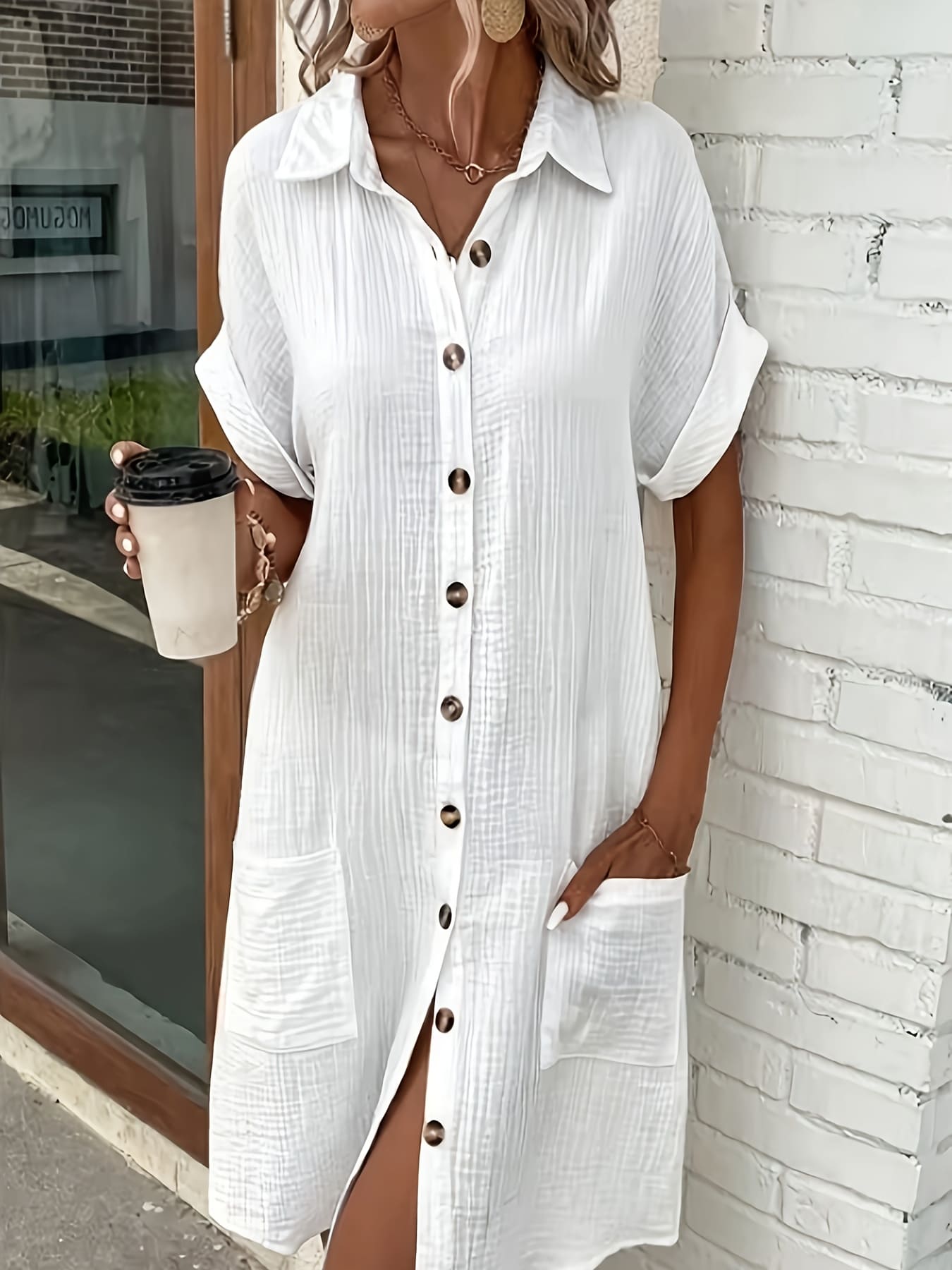 👗 Robe Chemise Décontractée pour Femme