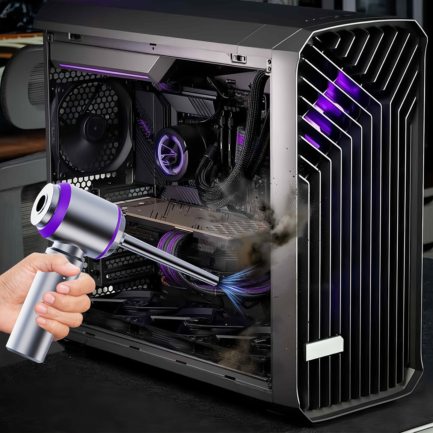 🚗 Aspirateur Portable Sans Fil 4-en-1