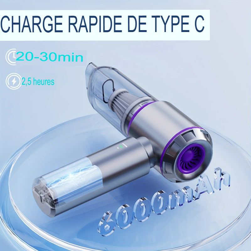 🚗 Aspirateur Portable Sans Fil 4-en-1
