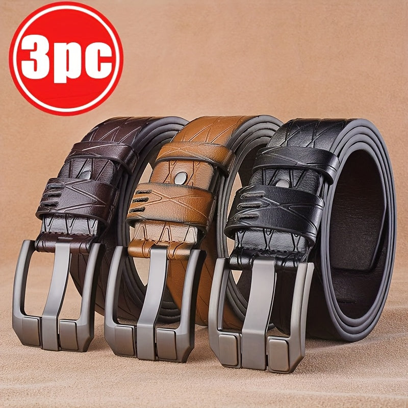 👔 Lot de 3 Ceintures Homme
