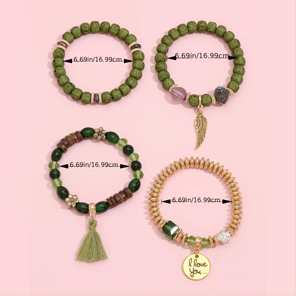 💫 "Cadeau Parfait – Bracelets Tendances avec Pendentif I Love You ✨"