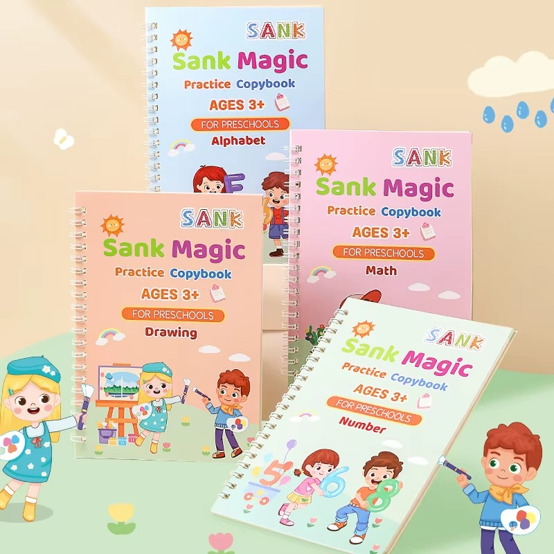 ✨ Sank™ – Cahier de Pratique Magique Réutilisable + Stylo Inclus