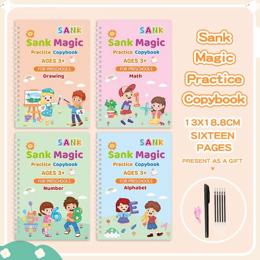 ✨ Sank™ – Cahier de Pratique Magique Réutilisable + Stylo Inclus