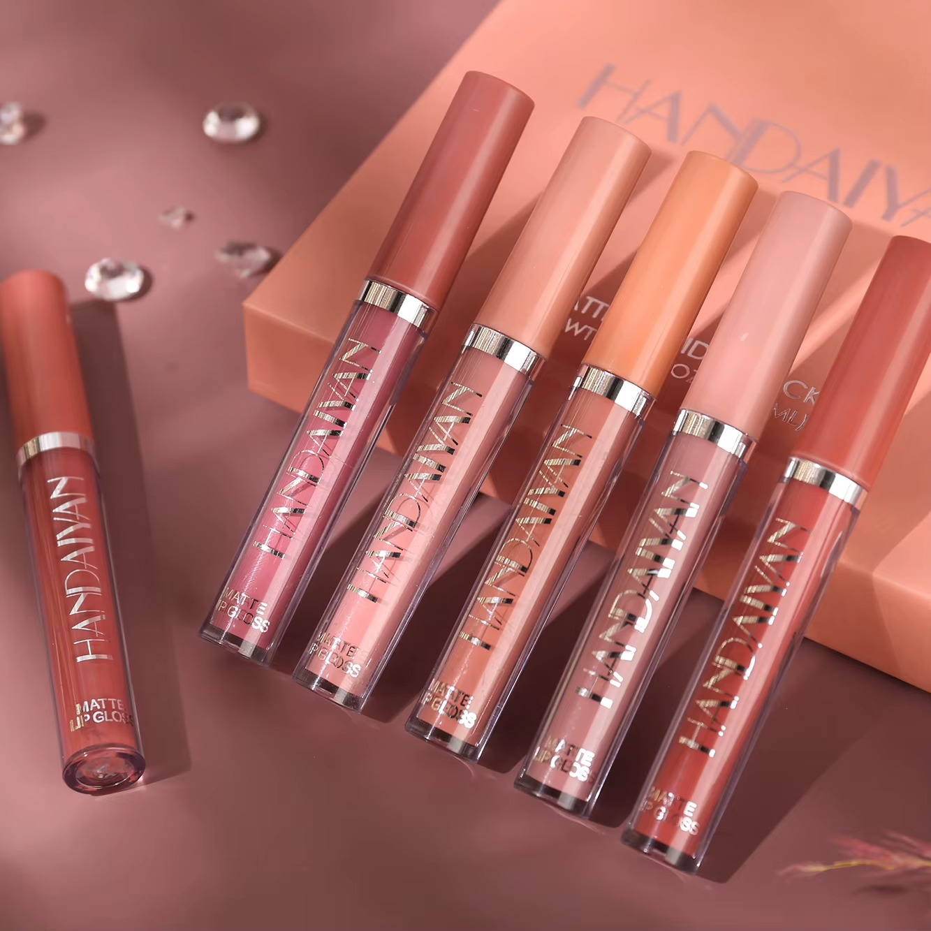 💋 HANDAIYAN™ – Coffret Cadeau 6 Rouges à Lèvres Liquides Longue Durée