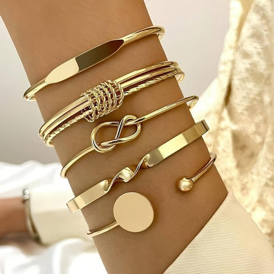 ✨5 Bracelets Élégants en Or