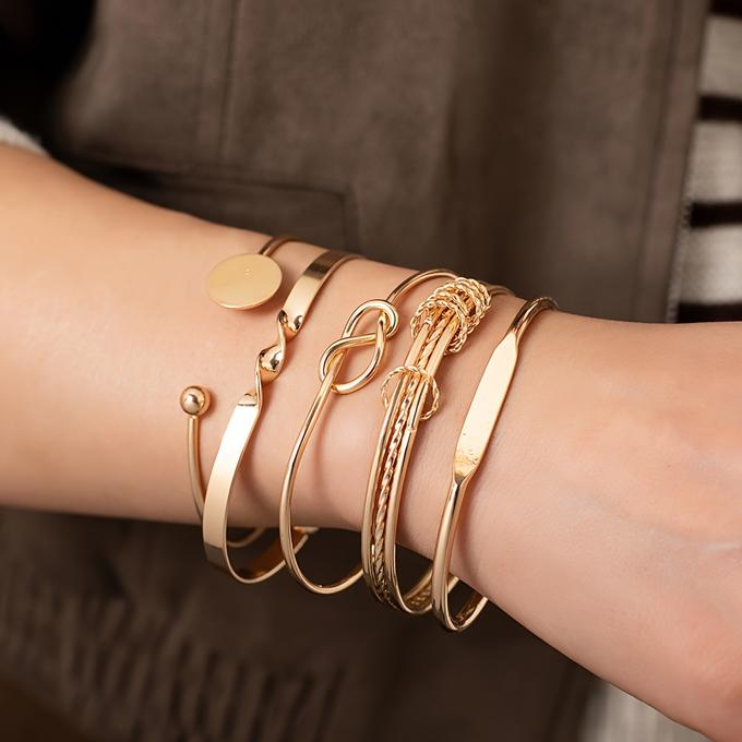 ✨ Lot de 5 Bracelets Minimalistes