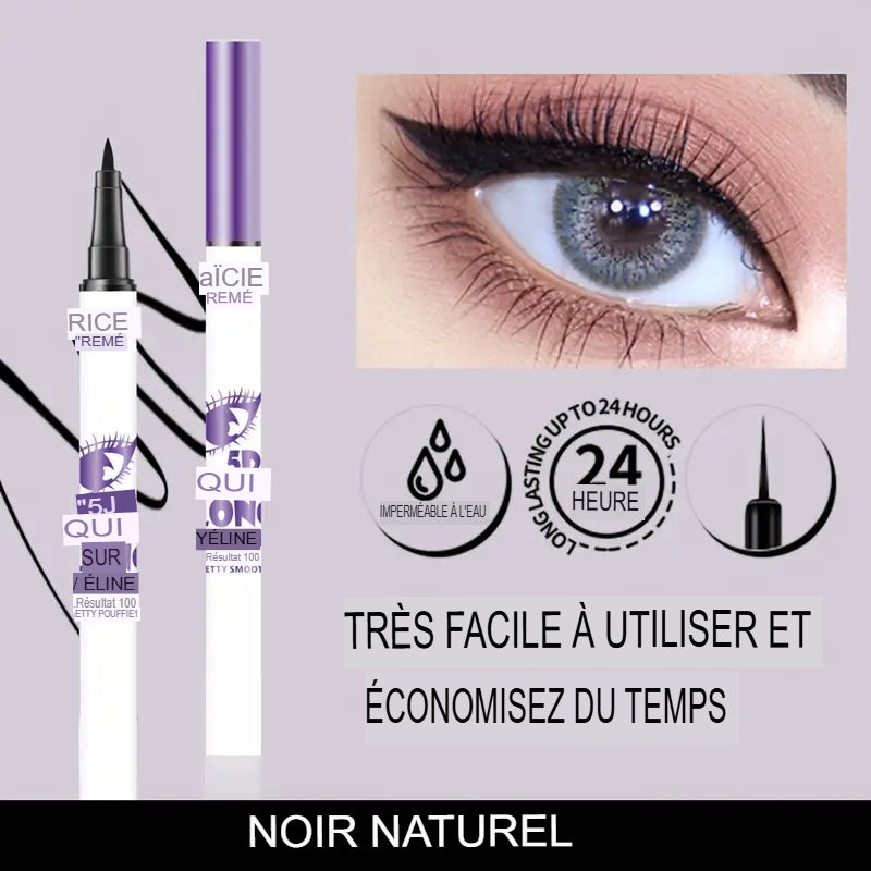 💄 Mascara + Eyeliner 2-en-1 5D – Regard Intense et Volume Extrême