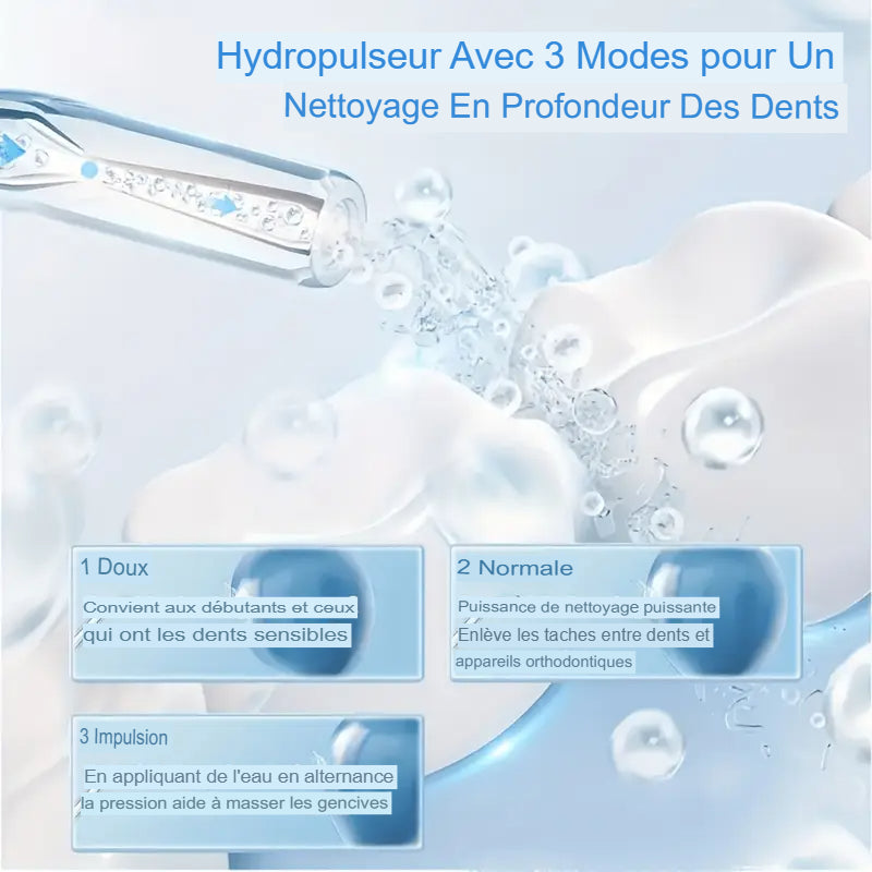 😁 Hydropulseur Dentaire Électrique Sans Fil